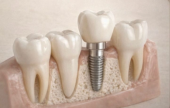 Detalle interior piezas dentales