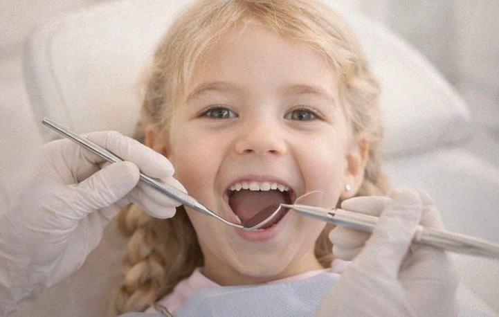 Tratamiento dental a una niña